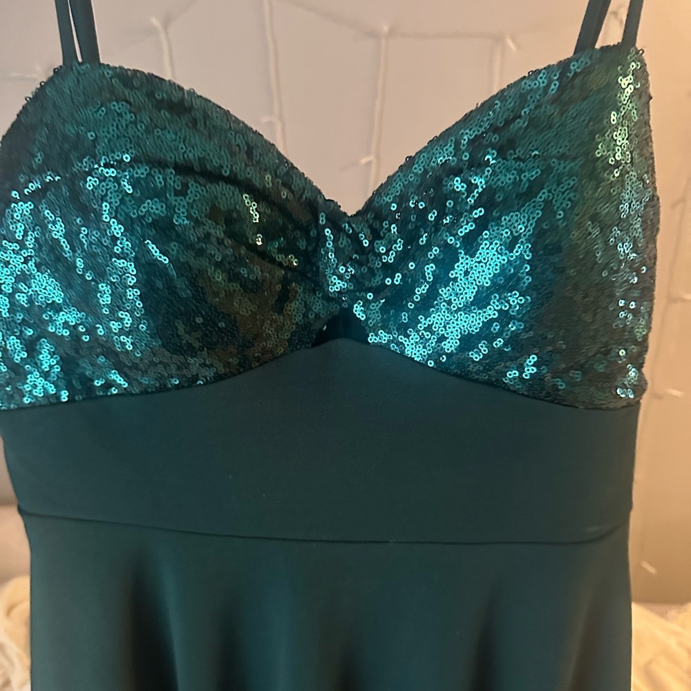 •Emerald Green dress with sparkles